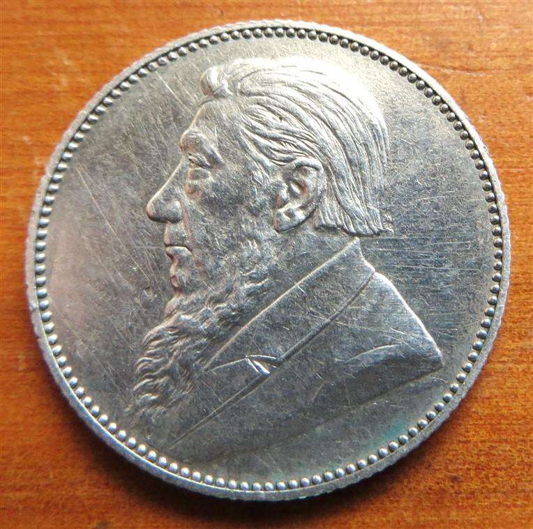 1892 ZAR 1/ Shilling Silver - Great Details