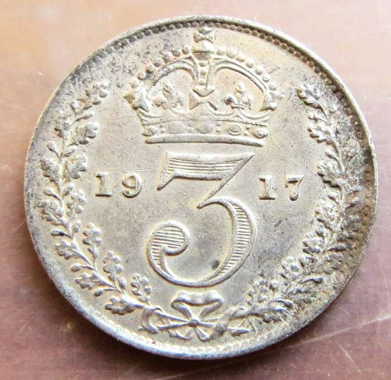 1917 GB 3d Silver