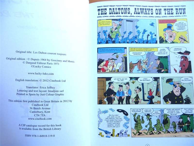 The Daltons always on the Run - Lucky Luke - Morris & Goscinny Comic