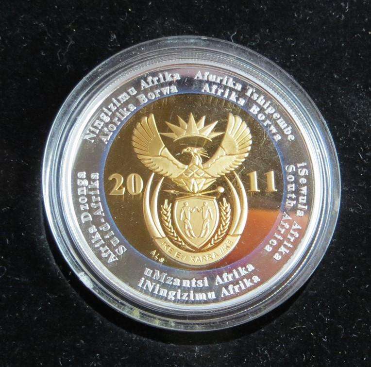 2011 SARB 90th Anniv. Silver Crown R5 in Box + Cert