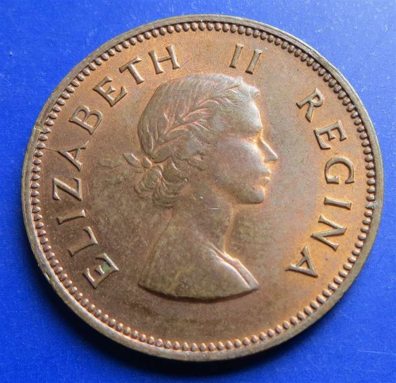 1960 Half Penny 1/2d SA UNION