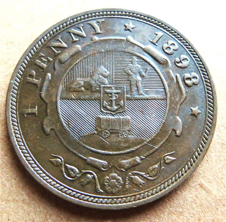 ZAR 1898 Penny 1d