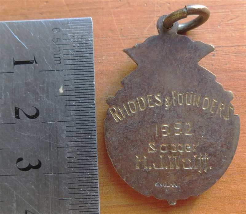 1952 Rhodes & Founders Soccer Medallion