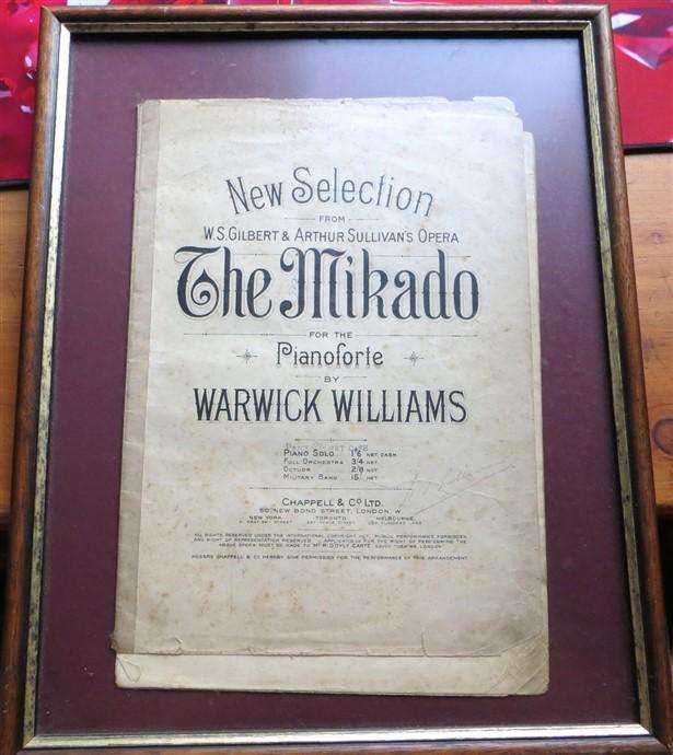 The Mikado - Vintage Opera Poster Framed with Glass