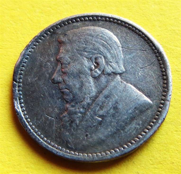 1897 ZAR 0.925 Silver 3d Three Pence Coin