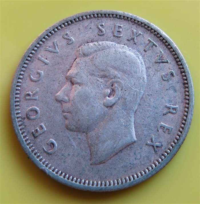 1950 SA Union Silver Shilling Coin