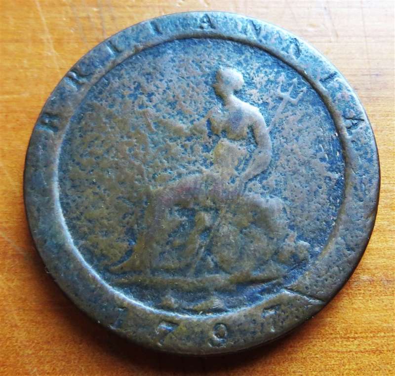 1797 GB George III Cartwheel Penny Coin