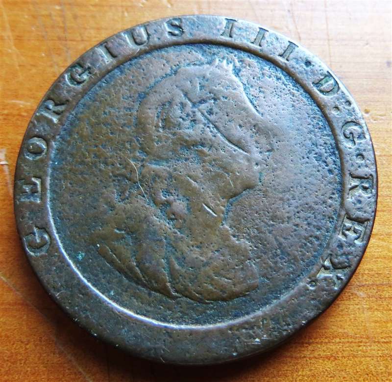 1797 GB George III Cartwheel Penny Coin