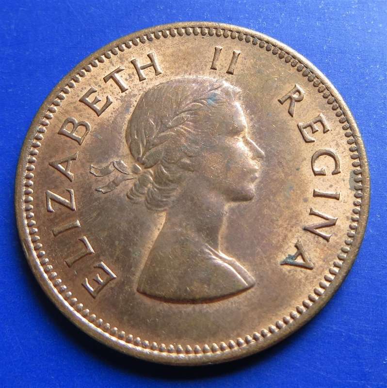 1958 Half Penny 1/2d SA UNION
