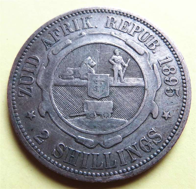 1895 ZAR 2 Shillings Florin