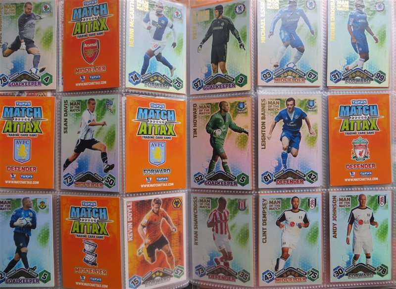 396 x Topps  2009/10 Match Attax Soccer Cards - Rooney/Managers/Man of the Match