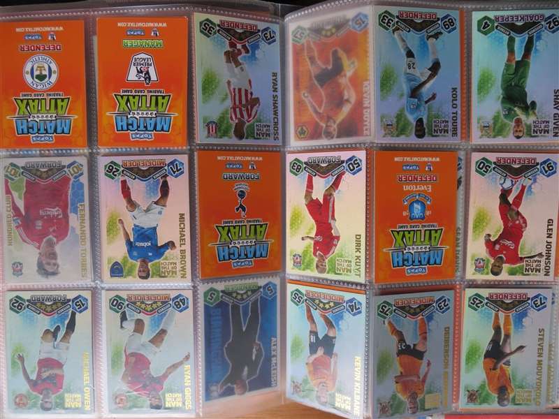 396 x Topps  2009/10 Match Attax Soccer Cards - Rooney/Managers/Man of the Match