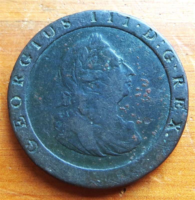 1797 GB George III Cartwheel Penny Coin