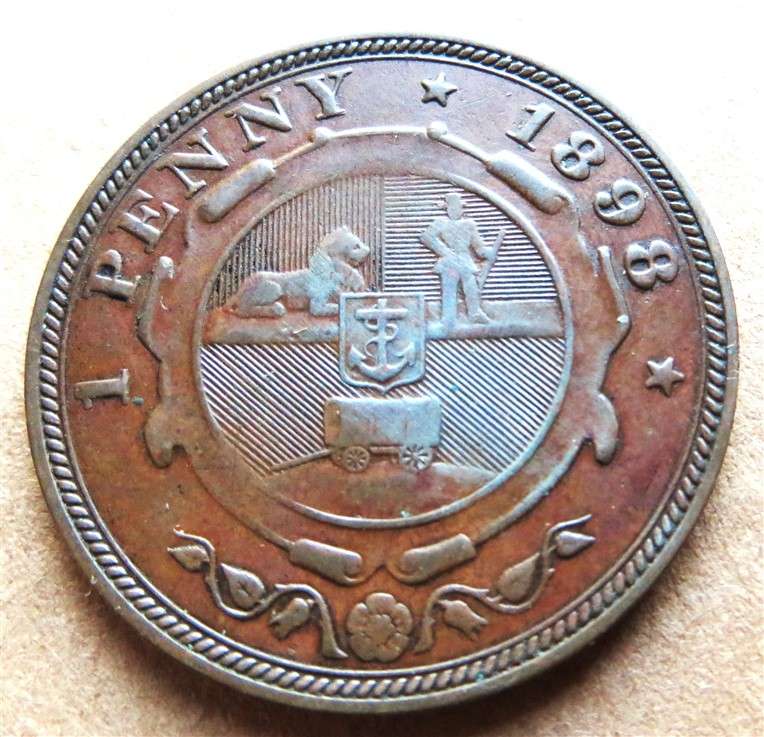 ZAR 1898 Penny 1d