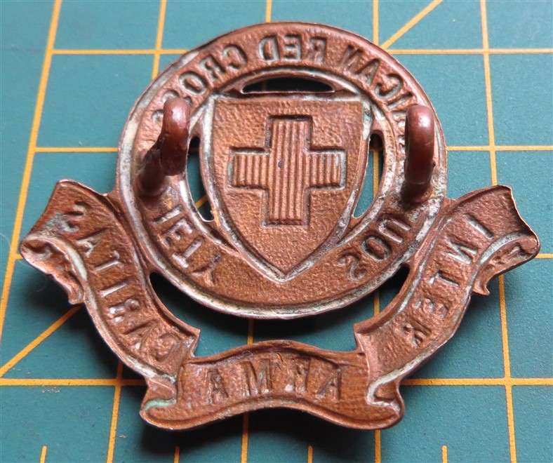SA Red Cross Society Badge - Lugs Intact - lost enamelling