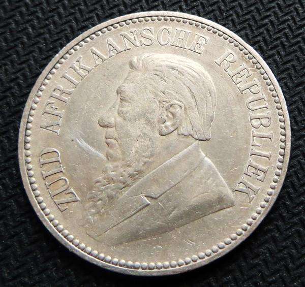 1893 ZAR 2/6 Shillings Half Crown - 0.925 Silver