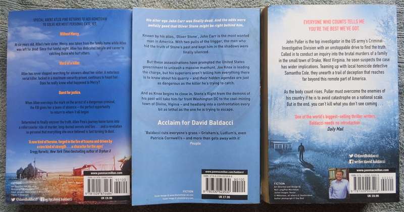 3 x David Baldacci Titles - 1 Bid for All
