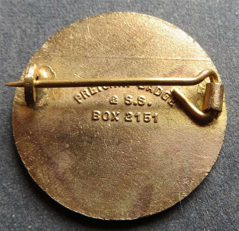 1964 Transvaal Masonic Bowls Tournament Badge