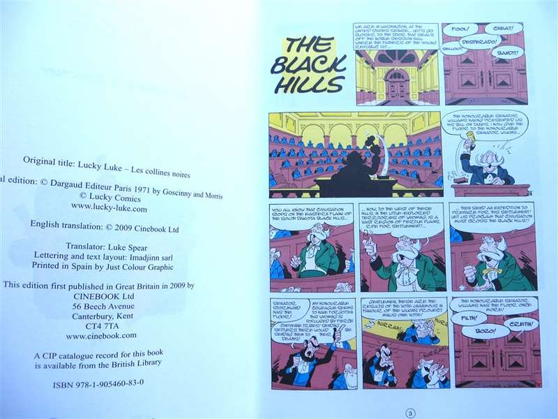 The Black Hills - Lucky Luke - Morris & Goscinny Comic