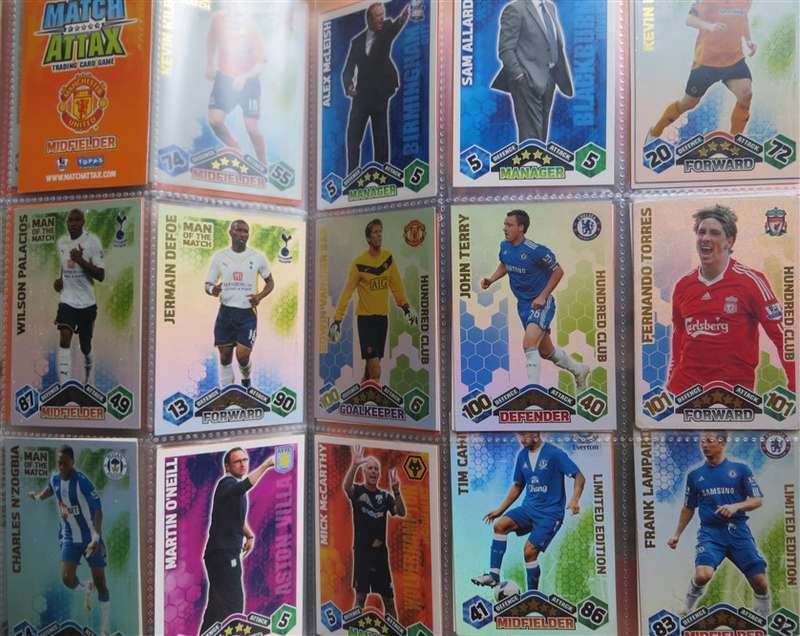 396 x Topps  2009/10 Match Attax Soccer Cards - Rooney/Managers/Man of the Match