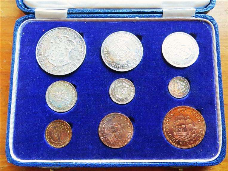 1960 SA Union Proof Set in SA Mint Box