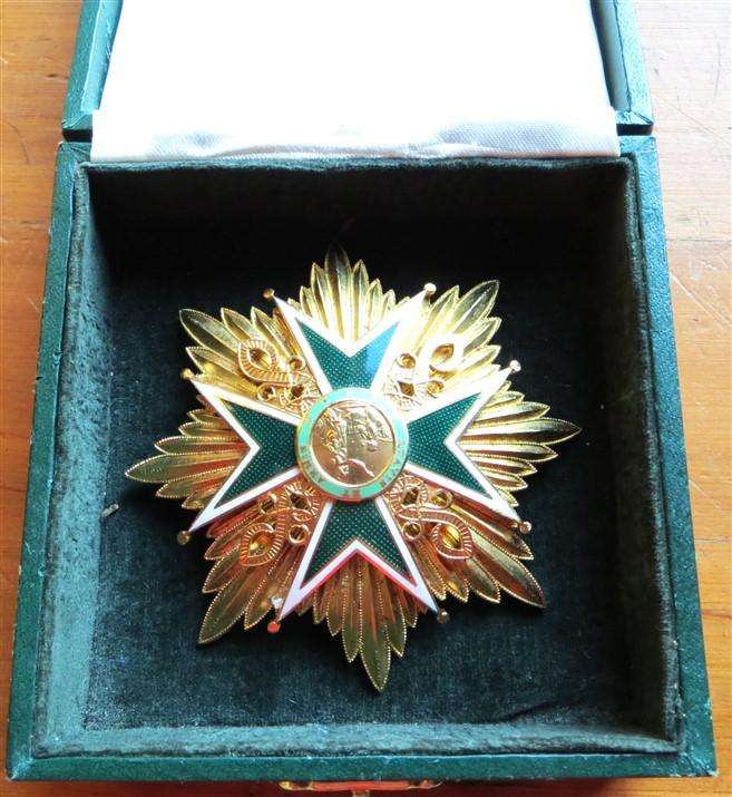 The Military and Hospitaller Order of Saint Lazarus of Jerusalem. Commaner Star in Box