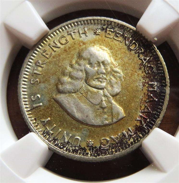 1962 SA Silver 5c NGC Graded XF45