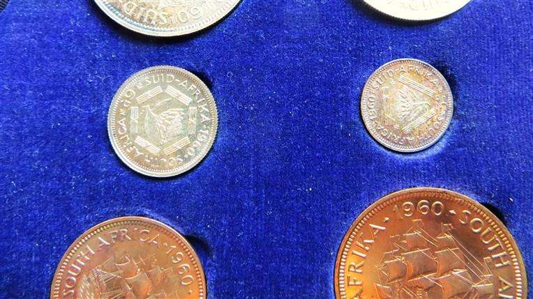 1960 SA Union Proof Set in SA Mint Box