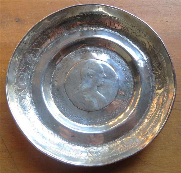 Silver Bowl with Thaler in Base - 84.7 grams of Silver