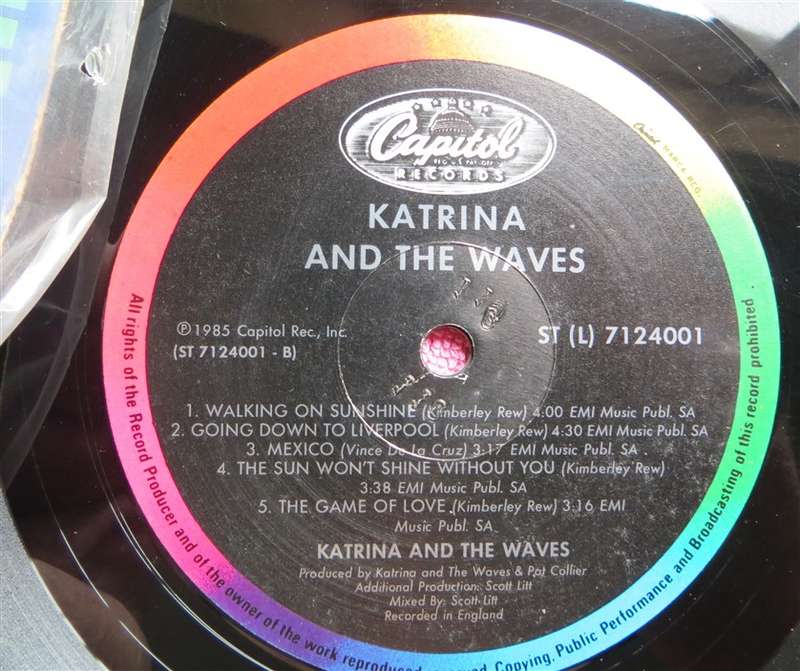 Katrina & the Waves - Walking on Sunshine - Vintage Vinyl LP - VG