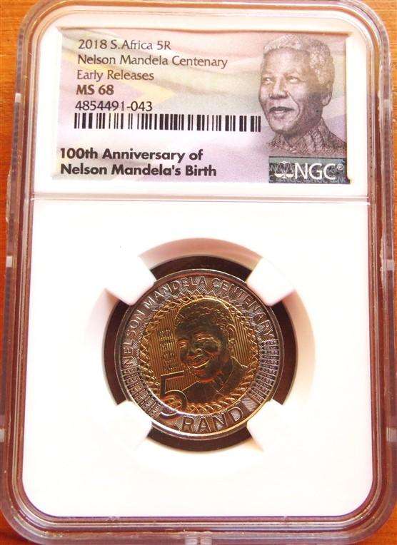 2018 MS68 Nelson Mandela Centenary R5 NGC Early Release