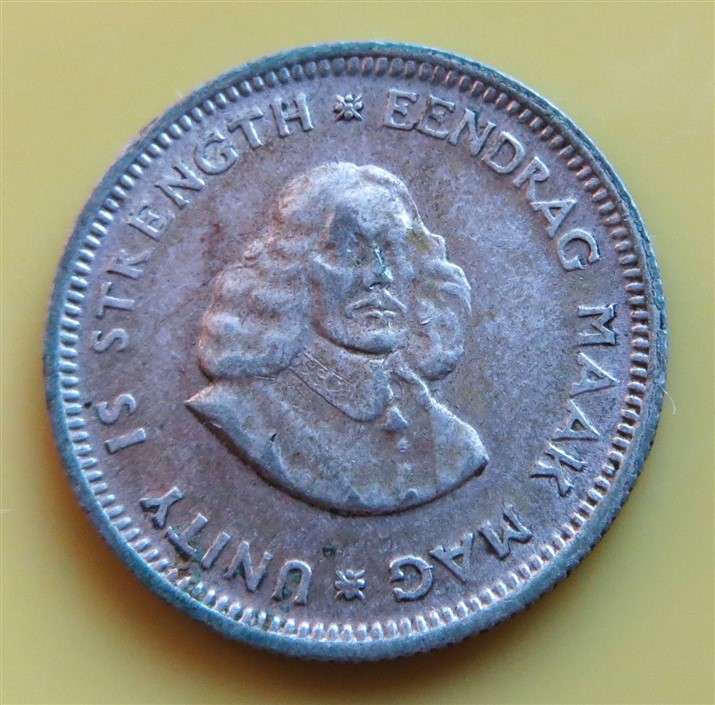1964 RSA Silver 5c Coin