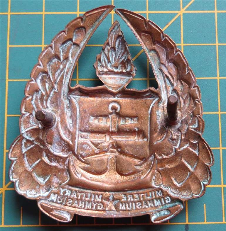 Large Military Gymnasium Cap Badge