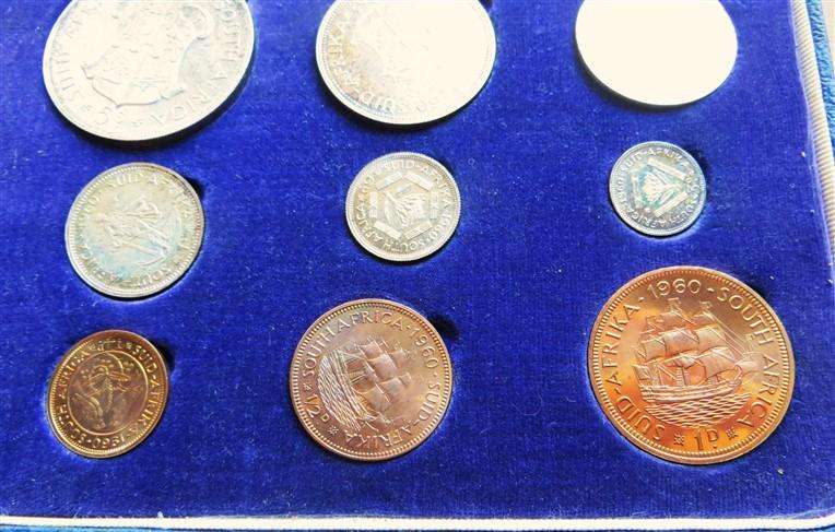 1960 SA Union Proof Set in SA Mint Box