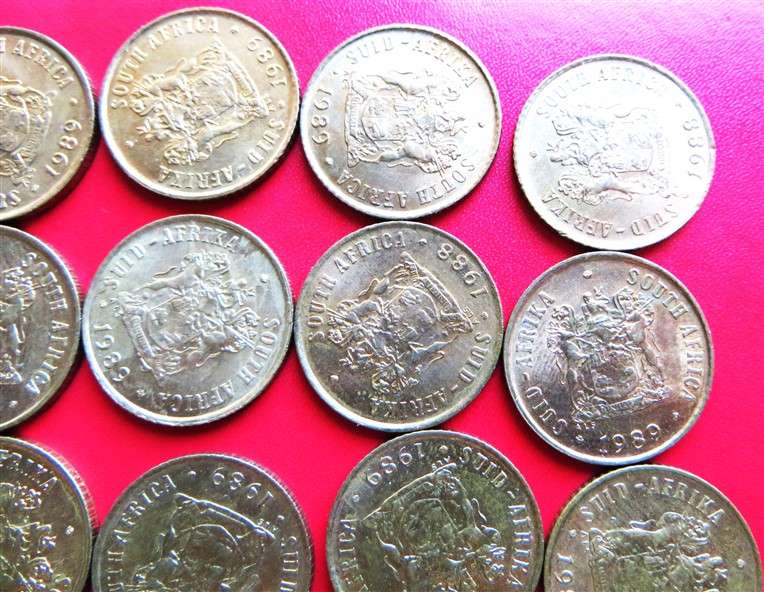 19 x RSA 1c Coins with Luster - 1 Bid for All