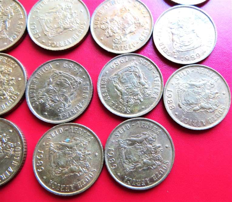 19 x RSA 1c Coins with Luster - 1 Bid for All