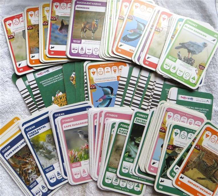 150+ Super South African Animals Pick n Pay Cards - 1 Bid for All