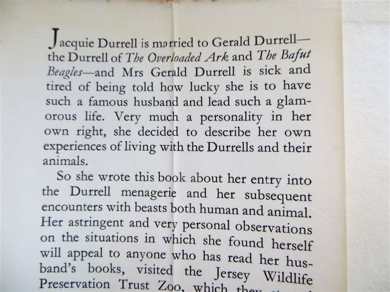 Beasts in my Bed - Jacquie Durrell - 1967 Hardcover