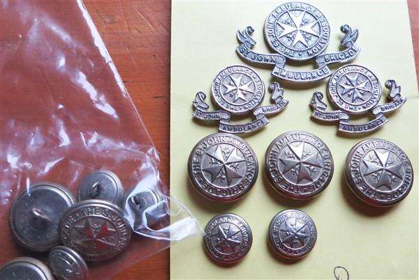 St Johns Badges + Buttons Lot