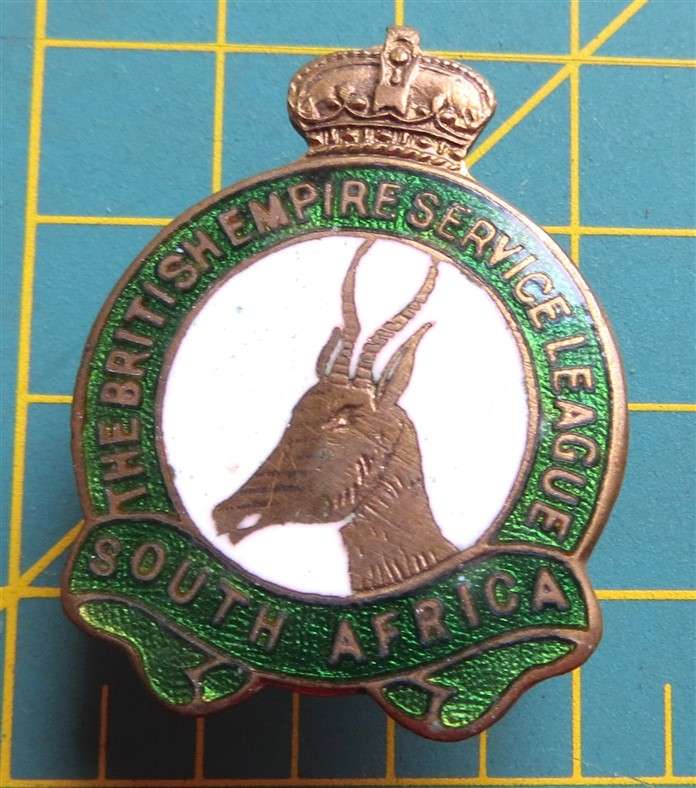The British Empire Service League - South Africa - Badge