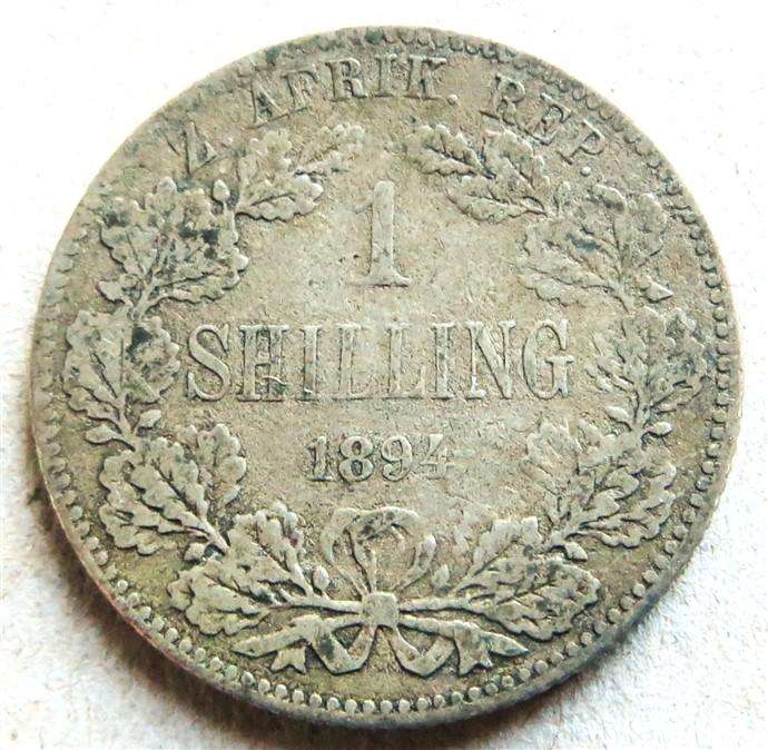 1894 ZAR 1 Shilling - Silver 92.5%