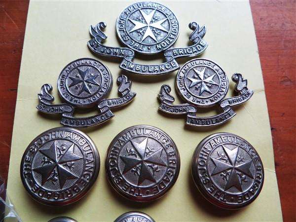 St Johns Badges + Buttons Lot