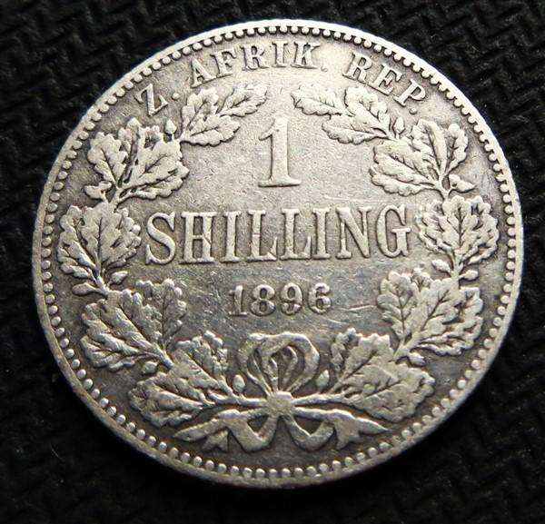 1896 ZAR 1 Shilling - 0.925 Silver