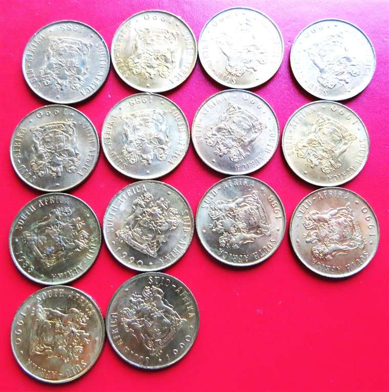 14 x RSA 2c Coins with Luster - 1 Bid for All