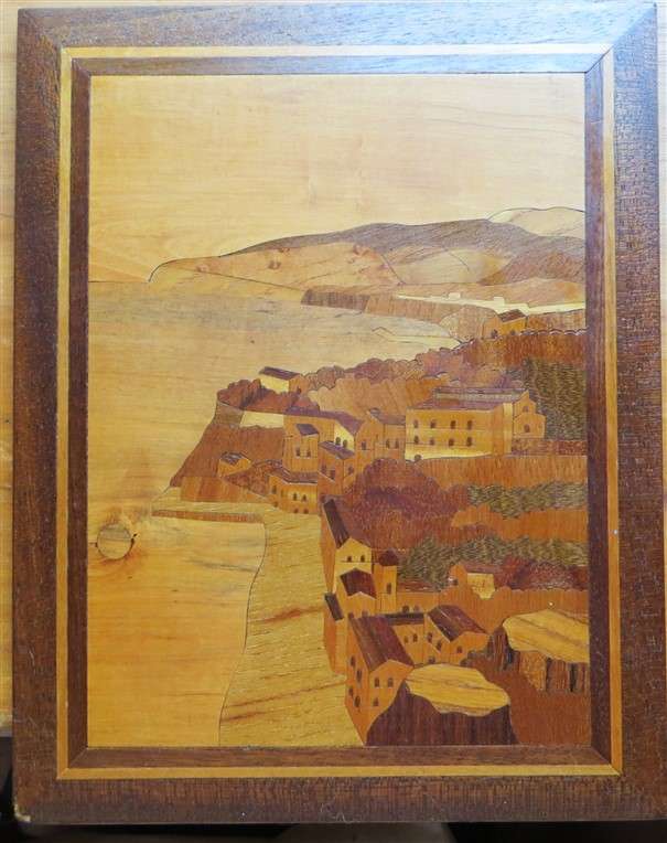 Vintage marquetry Wood Inlay work