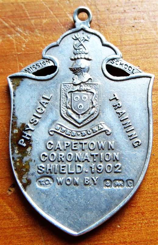 1902 KEVII Silver Cape Town Coronation Shield  Physical Training
