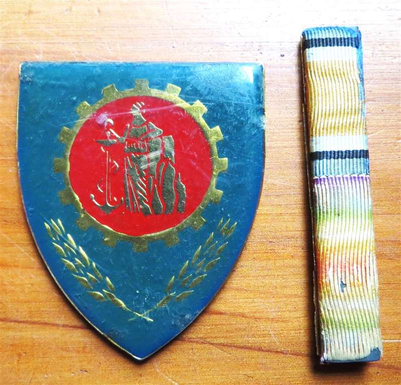 SADF Cape Corps Maintenance Unit Shoulder Flash no pins + Rank Bar