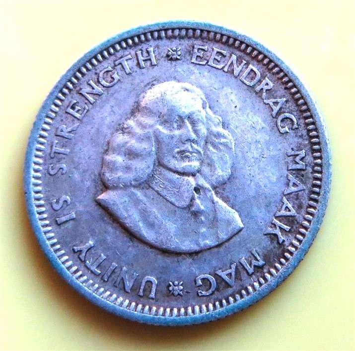 1963 RSA Silver 5c Coin