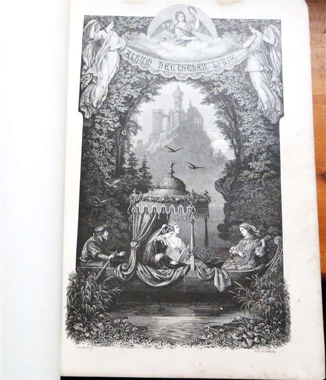 1879 - Album Deutscher Lyrik - Illustrated - Cover damaged