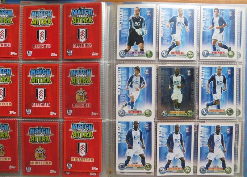 114 x Topps  2007/8 Match Attax Soccer Cards in Album